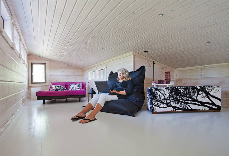  اتاق نشیمن by Woody-Holzhaus - Kontio