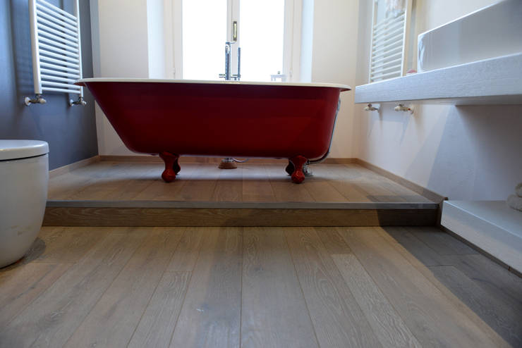 Attico in centro a firenze, parquet rovere art. pepe bianco ... Centro parquet firenze