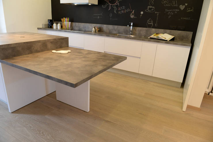 Attico in centro a firenze, parquet rovere art. pepe bianco ... Centro parquet firenze
