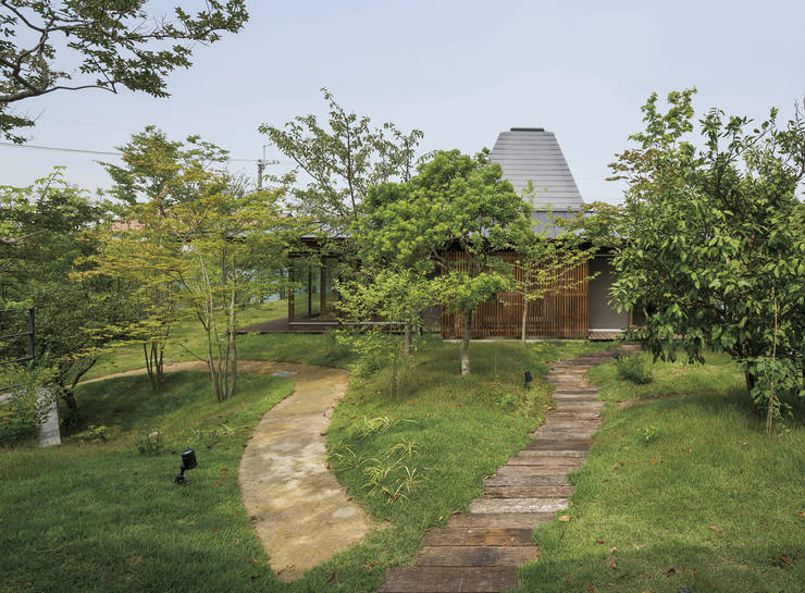 Jardines de estilo  por WA-SO design  　　-有限会社 和想-