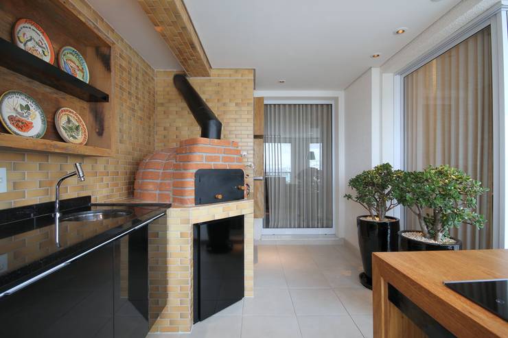 Terrazas de estilo  por MeyerCortez arquitetura & design