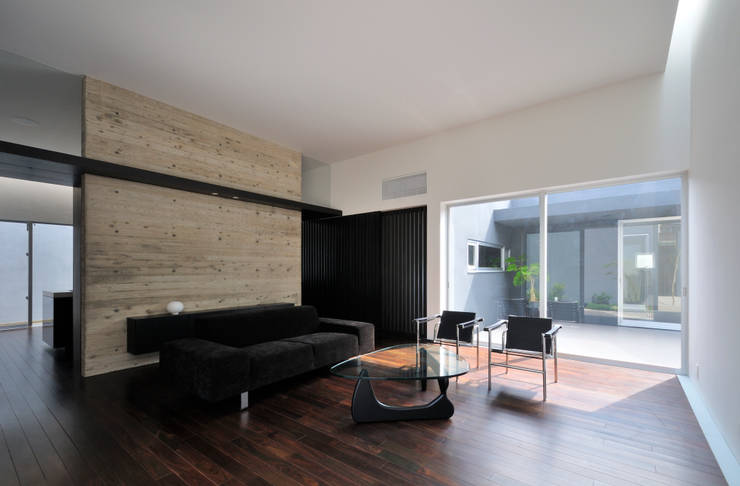Salas de estilo  por 株式会社クレールアーキラボ, Moderno Concreto reforzado  