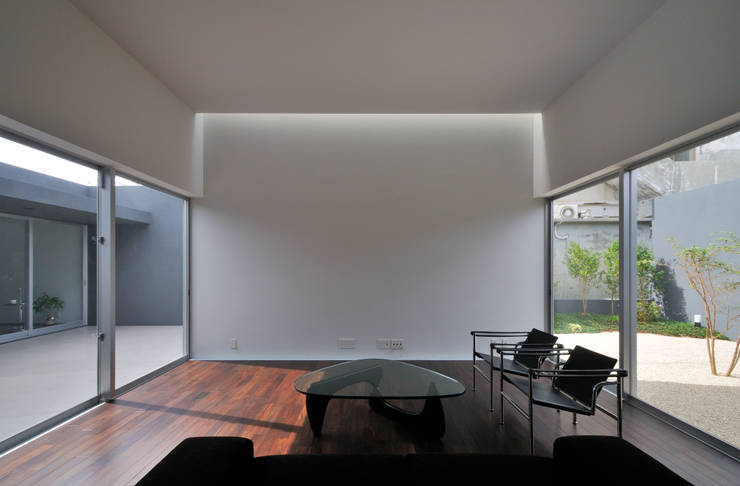 Salas de estilo  por 株式会社クレールアーキラボ, Moderno Concreto reforzado  