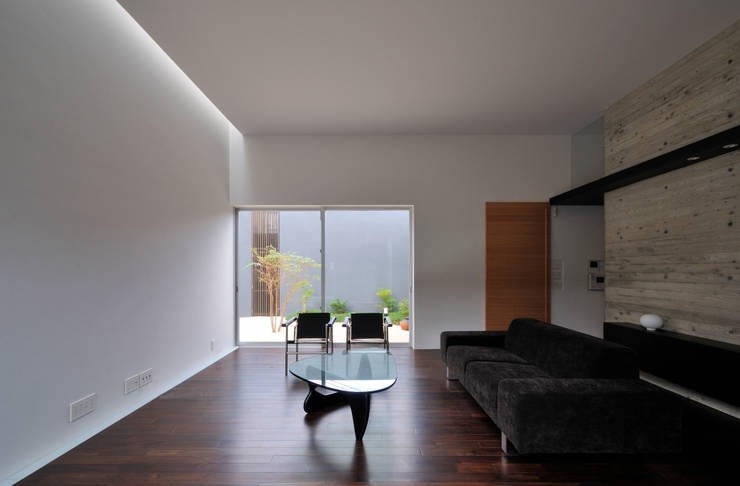 Salas de estilo  por 株式会社クレールアーキラボ, Moderno Concreto reforzado  