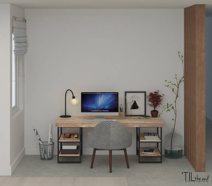  مكتب عمل أو دراسة تنفيذ Lagom studio , إسكندينافي أسمنت  