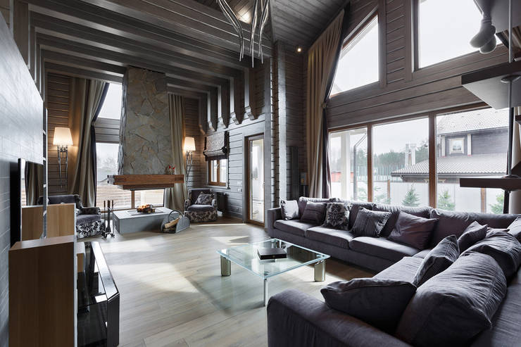 Куршевель в кармане: Гостиная в . Автор – artstyle