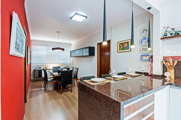  Nhà bếp by Patrícia Azoni Arquitetura + Arte & Design