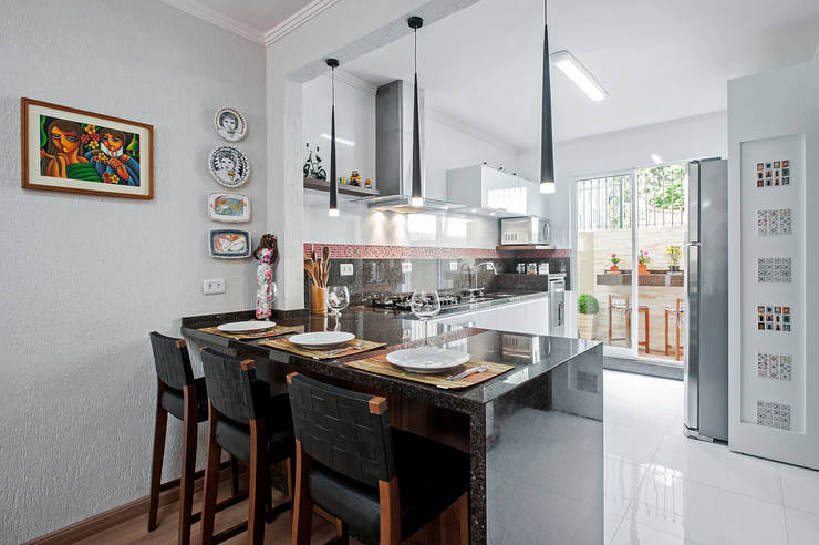  Nhà bếp by Patrícia Azoni Arquitetura + Arte & Design