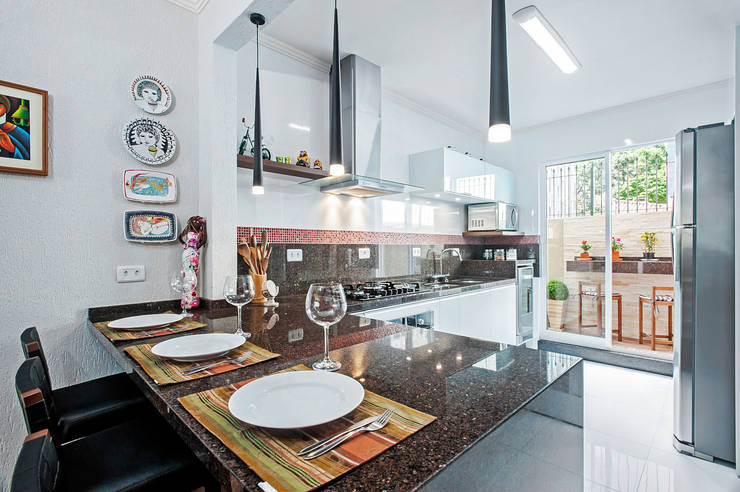  Nhà bếp by Patrícia Azoni Arquitetura + Arte & Design