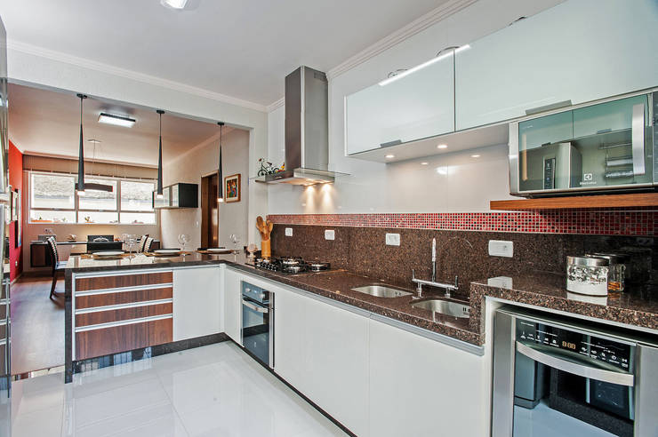  Nhà bếp by Patrícia Azoni Arquitetura + Arte & Design