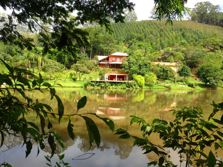 Casas de estilo  por Elisabeth Berlato Arquitetura, Interiores e Paisagismo