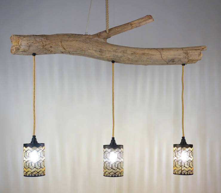 Treibholz Lampe Hangend