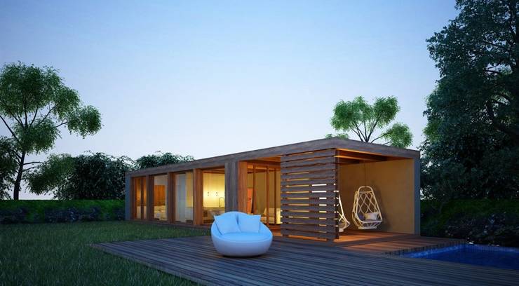 Casas prefabricadas de estilo  por Maqet