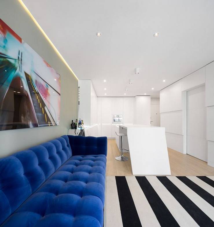  Living room by Ana Maria Timóteo _ arquitecta, Minimalist   