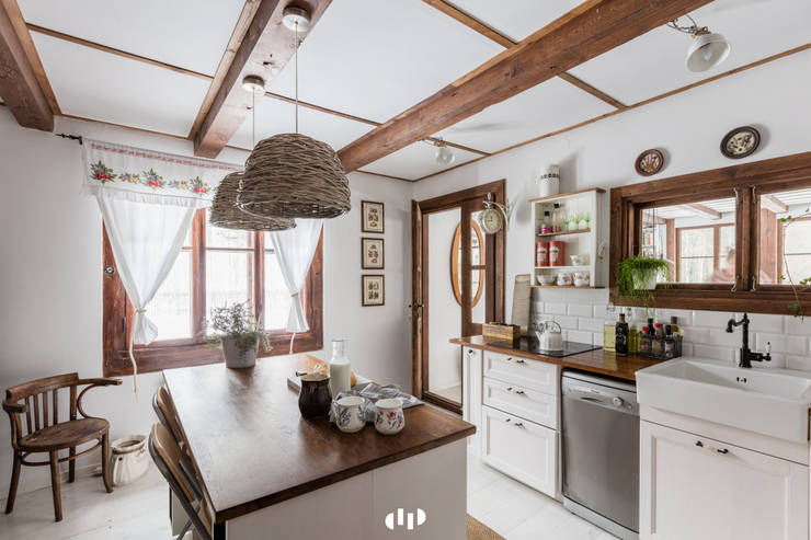 Cocinas de estilo  por dziurdziaprojekt