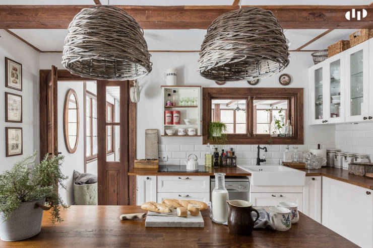 Cocinas de estilo  por dziurdziaprojekt