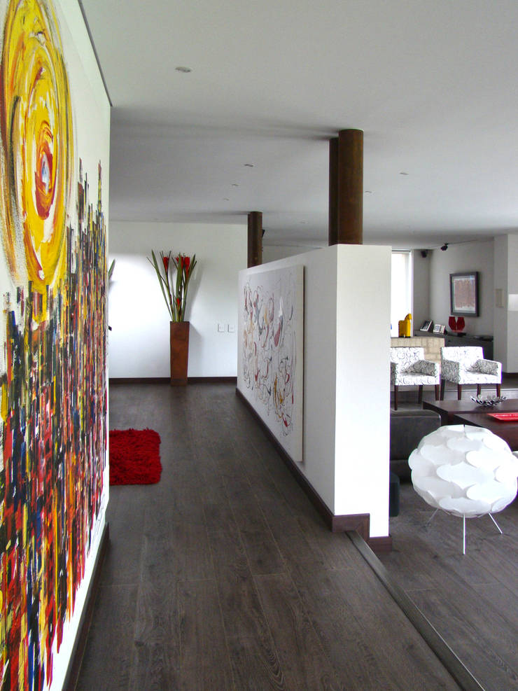 Livings de estilo  por David Macias Arquitectura & Urbanismo