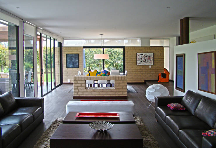 Livings de estilo  por David Macias Arquitectura & Urbanismo