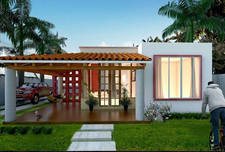 Hogar de estilo  por JLC ARQUITECTURA