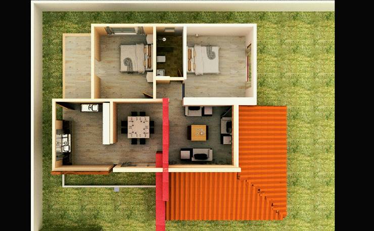 Hogar de estilo  por JLC ARQUITECTURA