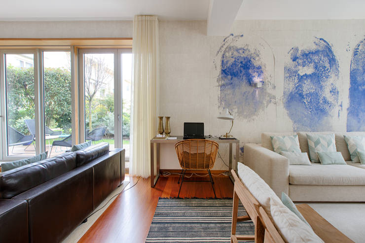 Salas / recibidores de estilo  por SHI Studio, Sheila Moura Azevedo Interior Design