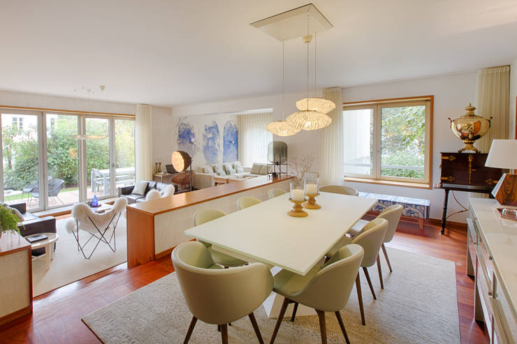 Comedores de estilo  por SHI Studio, Sheila Moura Azevedo Interior Design