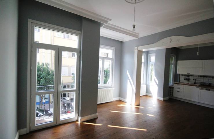 Plano Mimarlık ve Teknoloji – Firuzağa Ev:  tarz Oturma Odası