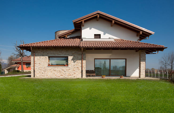 10 case in pietra che combinano stile rustico e moderno Facciata casa in pietra