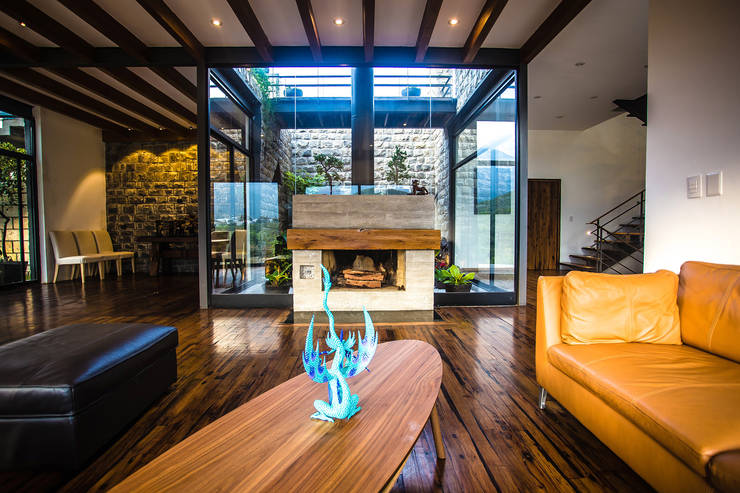 15 salas con chimeneas ¡espectaculares!