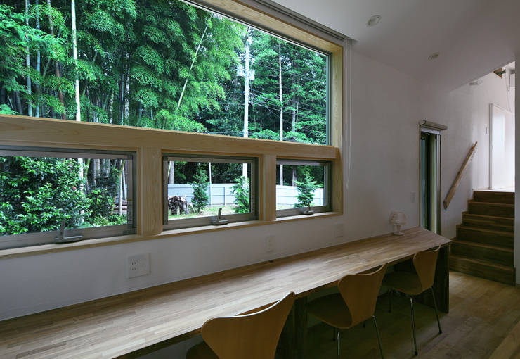 Estudios y oficinas de estilo  por かんばら設計室