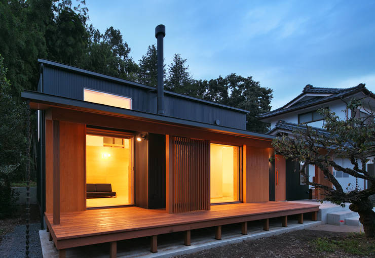 Terrazas de estilo  por かんばら設計室