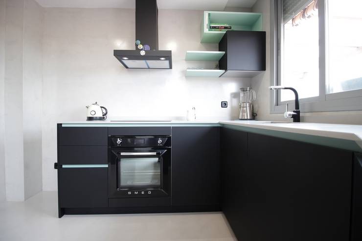 Diseño de Cocina Moderna en Madrid von Línea 3 Cocinas Madrid | homify Diseño de Cocina Moderna en Madrid von Línea 3 Cocinas Madrid | homify