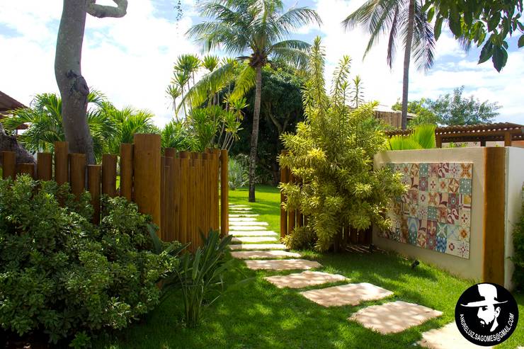 Jardines de estilo  por Tânia Póvoa Arquitetura e Decoração