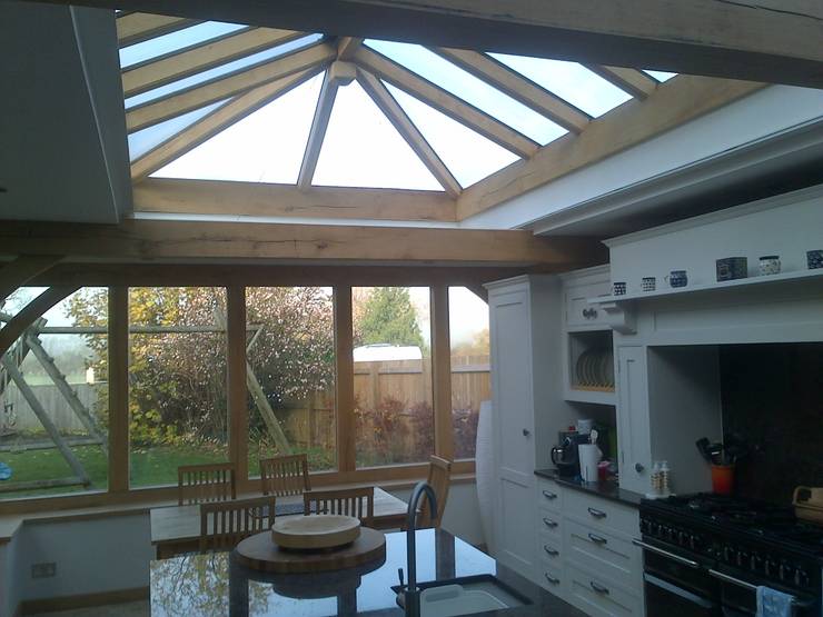 Roof Lantern Blinds By Premier Shutters Awnings Homify Oak Beamed Kitchen Lantern By Premier Blinds Shutters Awnings
