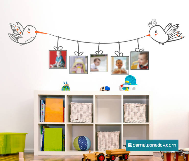 I portafoto wall stickers, per decorare la cameretta con le foto dei ... Wall stickers per bambini