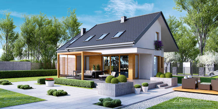  Rumah by HomeKONCEPT | Projekty Domów Nowoczesnych