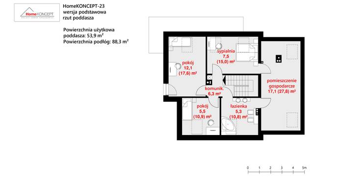  Rumah by HomeKONCEPT | Projekty Domów Nowoczesnych