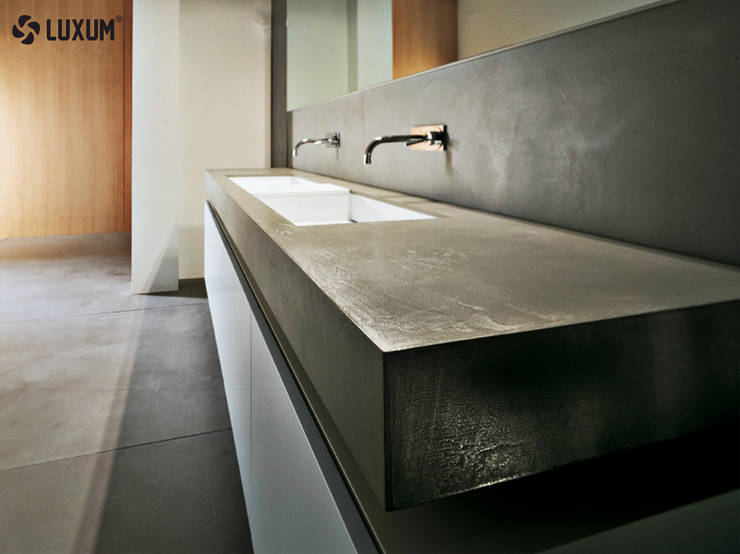 Umywalki Z Betonu Na Wymiar Profesjonalista Luxum Homify