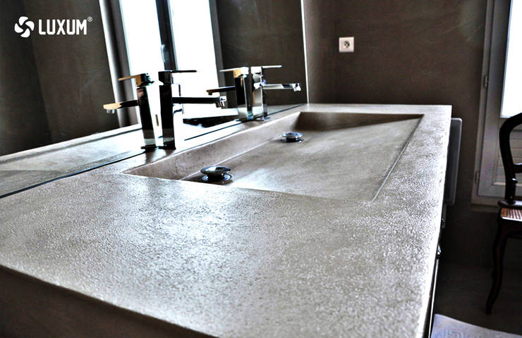 Umywalki Z Betonu Na Wymiar Profesjonalista Luxum Homify