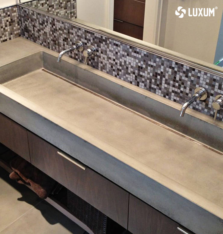 Umywalki Z Betonu Na Wymiar Profesjonalista Luxum Homify