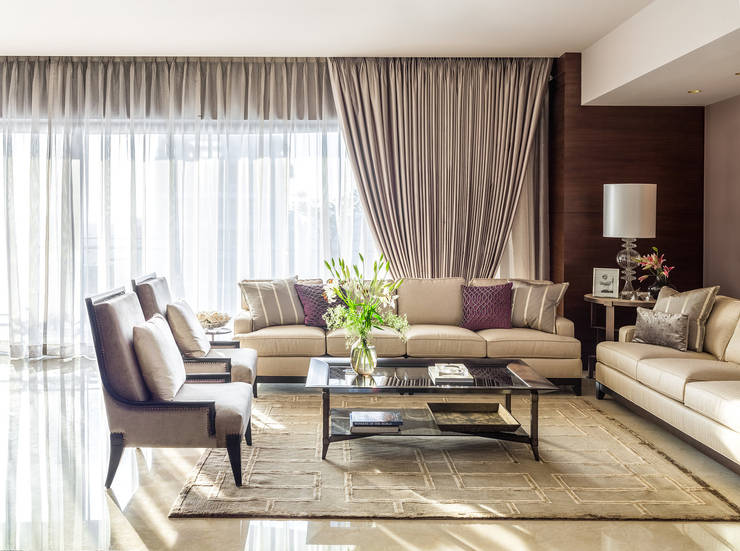  غرفة المعيشة تنفيذ Fabien Charuau Photography