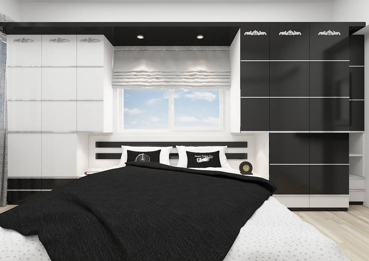 PRATIKIZ Mimarlık/ Architecture – BM, Yatak Odası:  tarz Yatak Odası