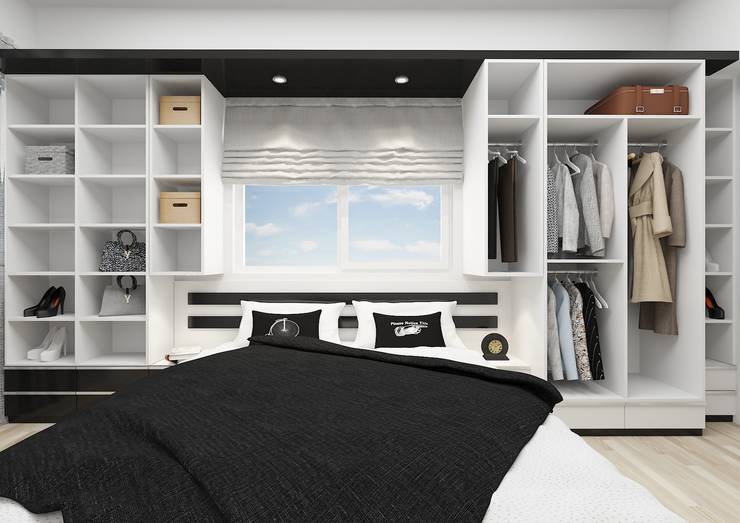 PRATIKIZ Mimarlık/ Architecture – BM, Yatak Odası:  tarz Yatak Odası