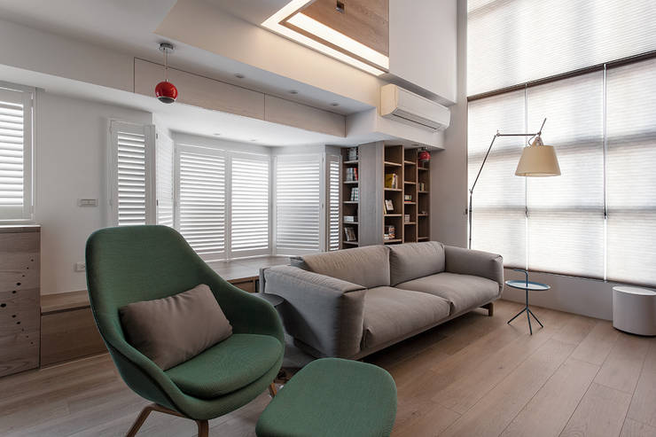 Salas / recibidores de estilo  por 禾光室內裝修設計 ─ Her Guang Design
