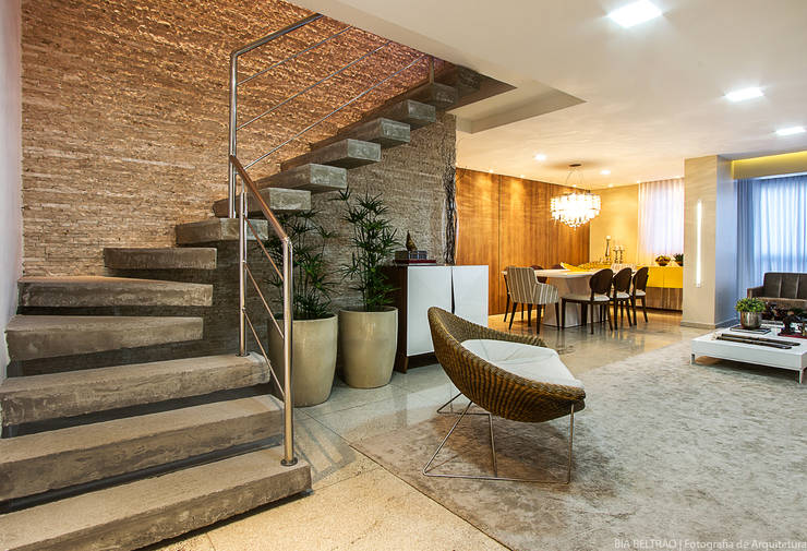 15 escaleras de concreto ¡perfecta para casas modernas!
