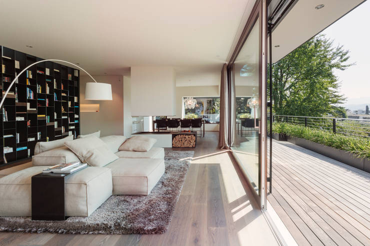 Salas / recibidores de estilo  por meier architekten