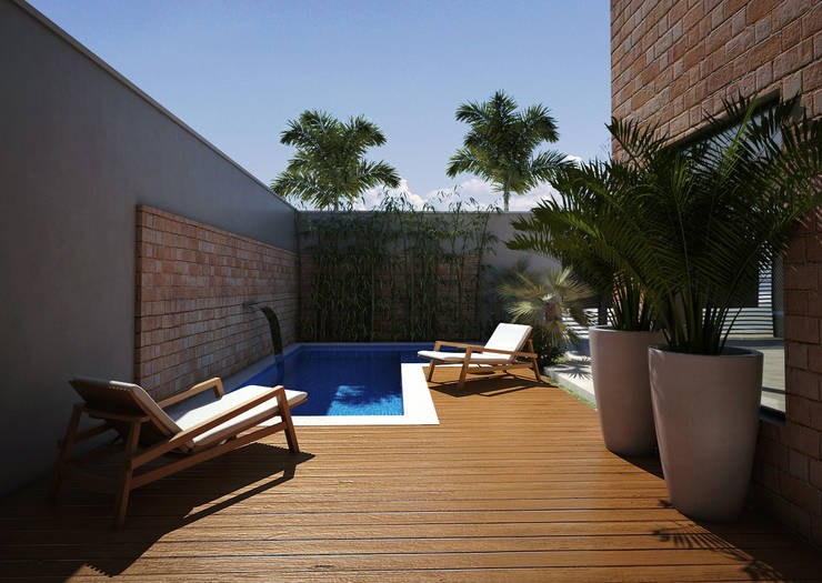 Piscinas de estilo  por Lozí - Projeto e Obra