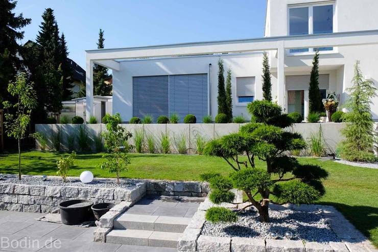 Gartengestaltung im Bauhausstil von Bodin Pflanzliche Raumgestaltung