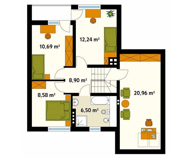Paredes de estilo  por Biuro Projektów MTM Styl - domywstylu.pl