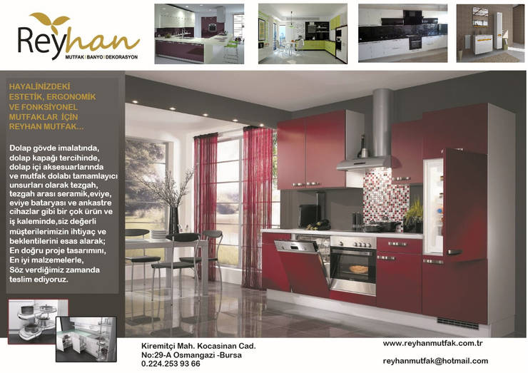 REYHAN MUTFAK I BANYO I DEKORASYON – GENEL MUTFAK DEKORASYON:  tarz Mutfak
